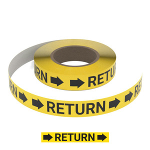 Return (Yellow) - Pipe Marking Roll